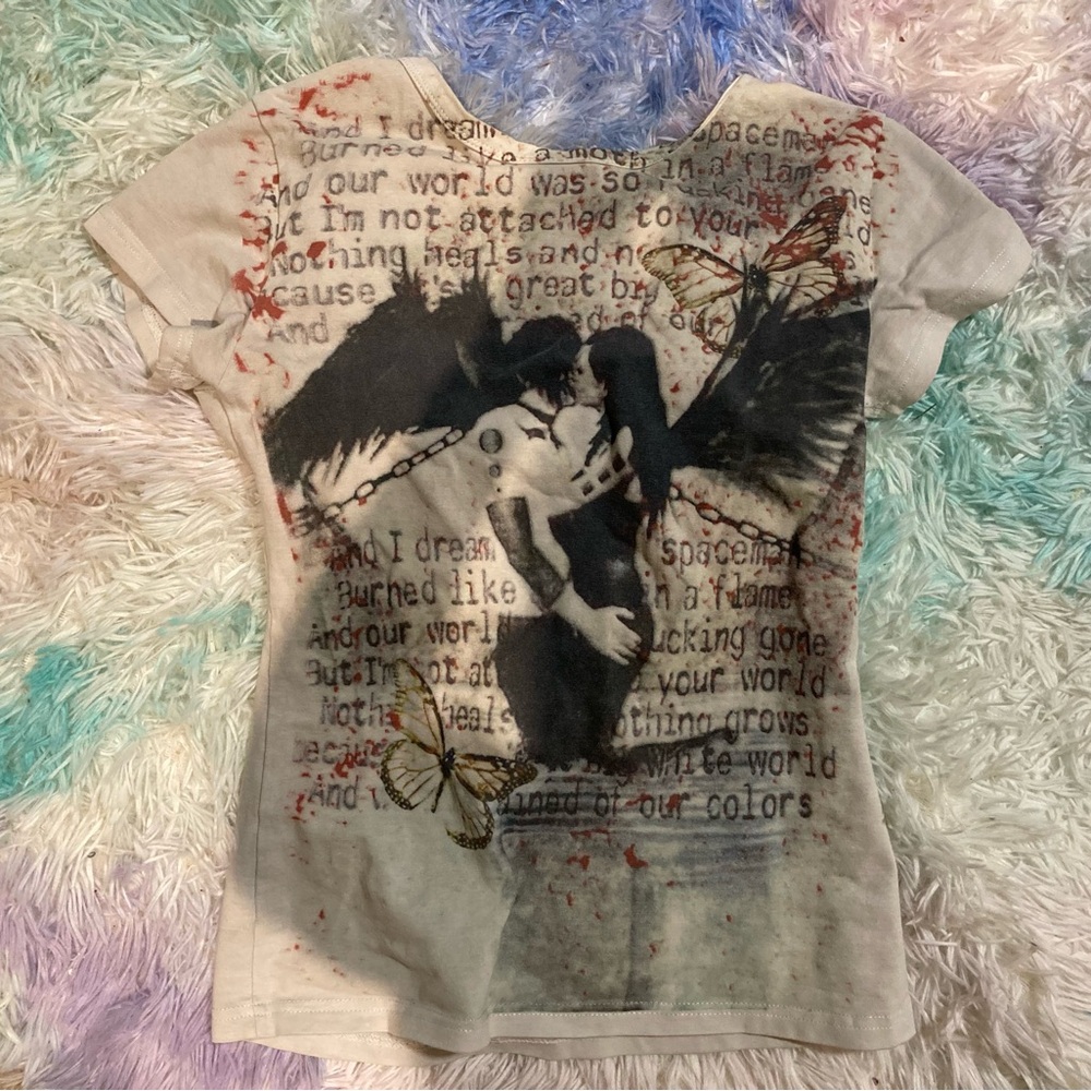 Angel and Text Graphic Tee